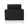 Buy Kanel Armchair with Matching Ottoman - Cashmere Black 16513 home delivery