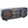Buy Wooden TV Stand - Retro Industrial Design - Sihu Natural wood 54020 - prices