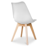 Buy Brielle Scandinavian design Chair with cushion  White 58293 with a guarantee