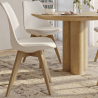 Buy Dining Chair Nordic – Scandinavian Style – Brielle White 58293 home delivery