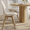 Buy Brielle Scandinavian design Chair with cushion  White 58293 in the Europe
