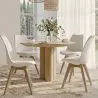 Buy Dining Chair Nordic – Scandinavian Style – Brielle White 58293 at MyFaktory