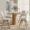Buy Brielle Scandinavian design Chair with cushion  White 58293 - prices