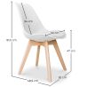 Buy Brielle Scandinavian design Chair with cushion  White 58293 at MyFaktory