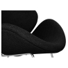 Buy Slice Armchair with Matching Ottoman - Premium Leather Black 16763 - in the EU