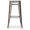 Buy Industrial Design Bar Stool - Wood & Steel - 76cm - Metalix Industriel 54406 - in the EU