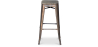 Buy Industrial Design Bar Stool - Wood & Steel - 76cm - Metalix Red 54406 with a guarantee