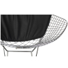 Buy Dining Chair Bertold Diam in Chrome Steel  Black 16443 - in the EU