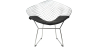 Buy Dining Chair Bertold Diam in Chrome Steel  Black 16443 home delivery