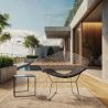 Buy Dining Chair Bertold Diam in Chrome Steel  Black 16443 - prices