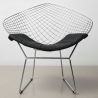 Buy Dining Chair Bertold Diam in Chrome Steel  Black 16443 at MyFaktory