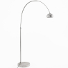 Buy Arched Metal Floor Lamp with Round Marble Base – Arc White 13693 at MyFaktory