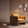 Buy Arched Metal Floor Lamp with Round Marble Base – Arc White 13693 in the Europe