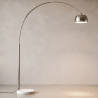 Buy Arched Metal Floor Lamp with Round Marble Base – Arc White 13693 with a guarantee