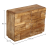Buy Wooden Sideboard - 2 Doors -Yuka Natural wood 58882 with a guarantee
