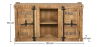 Buy Wooden Sideboard - Industrial Design - 2 doors - Tunker Natural wood 58890 in the Europe