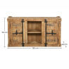Buy Wooden Sideboard - Industrial Design - 2 doors - Tunker Natural wood 58890 in the Europe