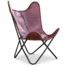 Buy Butterfly chair - brown leather - Cuik Chocolate 58895 - prices