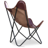 Buy Butterfly chair - brown leather - Cuik Chocolate 58895 in the Europe