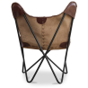 Buy Butterfly chair - brown leather - Cuik Chocolate 58895 home delivery