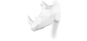Buy Origami Rhino head - Resin White 58958 at MyFaktory