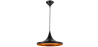 Buy Wide Shade Pendant Lamp - Aluminium Black 22727 home delivery
