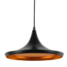 Buy Wide Shade Pendant Lamp - Aluminium Black 22727 - prices
