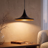 Buy Wide Shade Pendant Lamp - Aluminium Black 22727 - prices