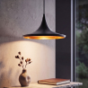 Buy Wide Shade Pendant Lamp - Aluminium Black 22727 in the Europe