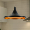 Buy Wide Shade Pendant Lamp - Aluminium Black 22727 - prices