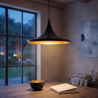 Buy Wide Shade Pendant Lamp - Aluminium Black 22727 - in the EU