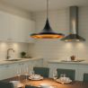 Buy Wide Shade Pendant Lamp - Aluminium Black 22727 - prices