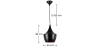 Buy Fat Shade Pendant Lamp - Aluminium Black 22726 - prices