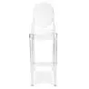 Buy Bar stool with backrest Victoire - 75cm - Design Transparent Transparent 58924 - in the EU
