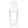 Buy Bar stool with backrest Victoire - 75cm - Design Transparent Transparent 58924 - in the EU