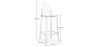 Buy Bar stool with backrest Victoire - 75cm - Design Transparent Transparent 58924 home delivery