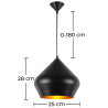 Buy Sound Shade Pendant Lamp - Aluminium Black 22729 - in the EU