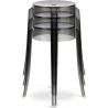 Buy Stool  Victoire - 47cm - Design Transparent Light grey 29572 with a guarantee