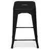 Buy Industrial Design Bar Stool - Matte Steel - 60cm - Metalix Mint 58993 at MyFaktory
