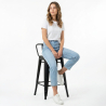 Buy Bar Stool with Backrest Industrial Design - 60cm - Metalix White 58409 - prices