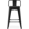 Buy Bar Stool with Backrest Industrial Design - 60cm - Metalix White 58409 - prices