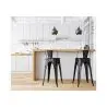 Buy Bar Stool with Backrest Industrial Design - 60cm - Metalix White 58409 - in the EU