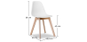 Buy Dining Chair Scandinavian Design Brielle  White 58593 at MyFaktory