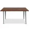 Buy Bistrot Metalix Industrial Dining Table - 140 cm - Dark Wood Steel 58996 - prices