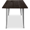 Buy Bistrot Metalix Industrial Dining Table - 140 cm - Dark Wood Steel 58996 in the Europe