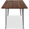 Buy Bistrot Metalix Industrial Dining Table - 140 cm - Dark Wood Steel 58996 in the Europe
