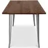 Buy Bistrot Metalix Industrial Dining Table - 140 cm - Dark Wood Steel 58996 in the Europe
