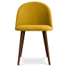 Buy Dining Chair - Upholstered in Fabric - Scandinavian Style -Bennett Yellow 58982 - in the EU