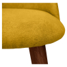 Buy Dining Chair - Upholstered in Fabric - Scandinavian Style -Bennett Yellow 58982 - prices