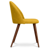 Buy Dining Chair - Upholstered in Fabric - Scandinavian Style -Bennett Yellow 58982 home delivery